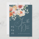 Search for teal orange save the dates Floral