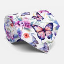 Search for purple butterfly ties Watercolor