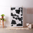 Search for black cow fabric Black and white
