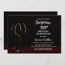 Search for wine 50th birthday invitations Stylish