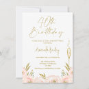 Search for champagne 40th birthday invitations Modern