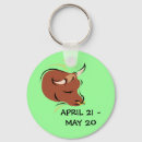 Search for taurus the bull key rings Birthday