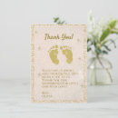 Search for baby footprints thank you cards Modern
