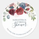 Search for blue and burgundy stickers Bridal shower