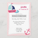 Search for girls nautical birthday invitations Summer