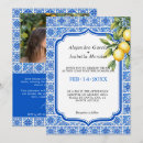 Search for portuguese wedding invitations Blue and white