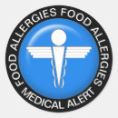 Search for food allergy stickers Alert