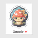 Search for mushroom kawaii stickers Aesthetic