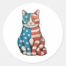Search for cat fourth of july stickers Usa