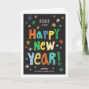 Search for text new years cards Black