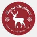 Search for red deer stickers Stylish