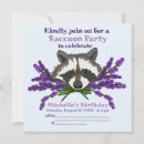 Search for raccoon funny birthday invitations Trash panda