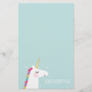 Search for unicorn stationery paper Rainbow