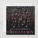 Search for music party invitations Girly