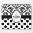 Search for black damask mousepads Dots