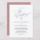 Search for dusty blue and dusty rose wedding invitations Minimalist