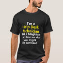 Search for help and tshirts Desk