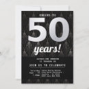 Search for silver 50th birthday invitations 50 years old