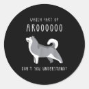 Search for funny dog stickers Husky