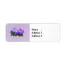 Search for purple pansy return address labels Pansies