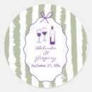 Search for purple and green wedding stickers Whimsical