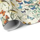 Search for birds wrapping paper Red