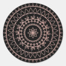 Search for rose gold mandala stickers White