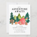 Search for tent birthday invitations Watercolor
