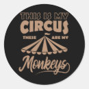 Search for circus monkeys stickers Mum