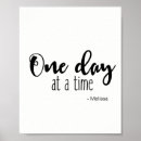 Search for one day at a time posters Watercolor