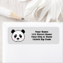 Search for cute panda bear return address labels Animal