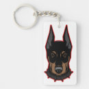 Search for dobermans key rings Black