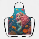 Search for pink mermaid aprons Cute