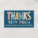 Search for thank you note business cards Trendy