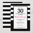 Search for black and white striped invitations Chic
