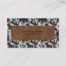Search for cow print business cards Western