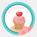 Search for valentines day cupcake stickers Heart