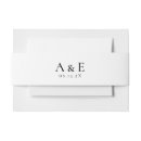 Search for black wedding invitation belly bands Elegant