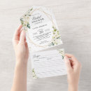 Search for all white bridal shower invitations Greenery