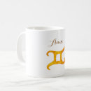Search for gemini sign mugs Gold