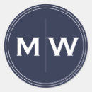 Search for two initial stickers Elegant