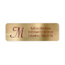 Search for elegant monogrammed return address labels For her
