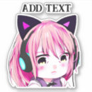 Search for cute anime chibi stickers Cartoon
