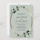 Search for rounded emerald green and gold wedding invitations Modern