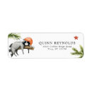 Search for raccoon return address labels Watercolor