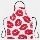 Search for red lipstick aprons Illustration