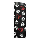 Search for white hearts pattern mugs Pattern of paws