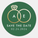 Search for hunter wedding stickers Green