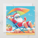 Search for beach santa claus cards Tropical
