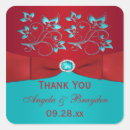 Search for red and turquoise stickers Elegant